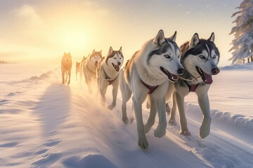 Naklejka premium Arctic Adventure Frozen Quest