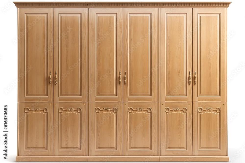 Poster wardrobe isolated on white background. generated by ai.