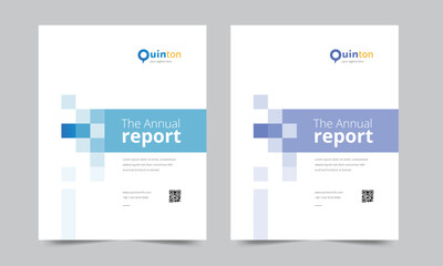 Cover design for annual report and business catalog, magazine, flyer or booklet. Brochure template layout. A4 cover vector EPS-10
