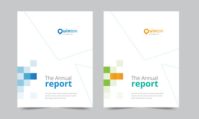 Cover design for annual report and business catalog, magazine, flyer or booklet. Brochure template layout. A4 cover vector EPS-10