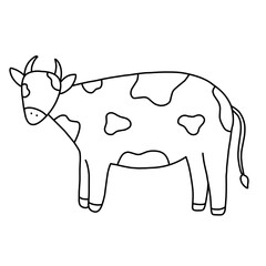 Cow lineart