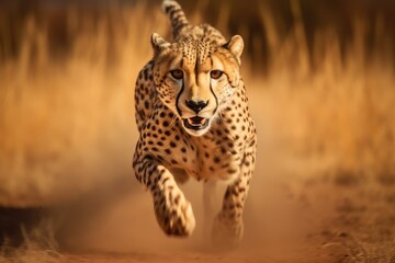 Fototapeta na wymiar Graceful Cheetah Elegant Speedster