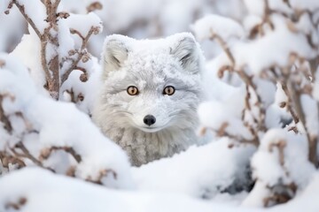 Fototapeta premium Arctic Wildlife Camouflage Frozen Fauna Disguise