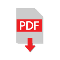 pdf icon isolated on white background.