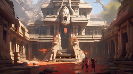 Ancient abandoned temple