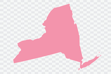NEW YORK Map Rose Color Background quality files png