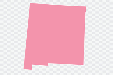 NEW MEXICO Map Rose Color Background quality files png