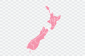 New Zealand Map Rose Color Background quality files png
