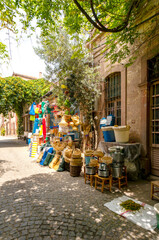 A shop selling traditional products in the village.