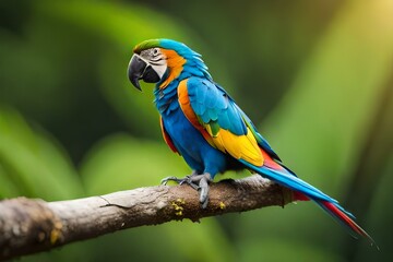 blue and yellow macaw