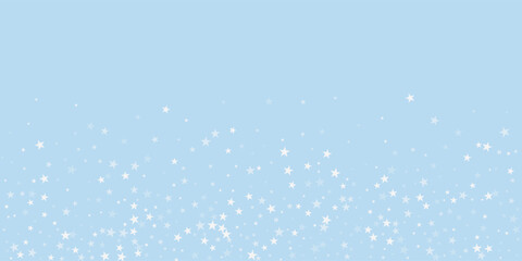 Snowy christmas background. Subtle flying snow