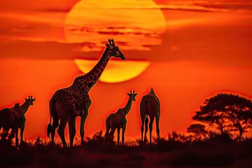 Safari Sunset Savanna Twilight
