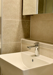 bathroom sink with faucet