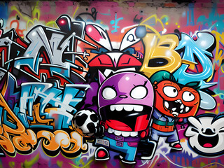 graffiti on the wall