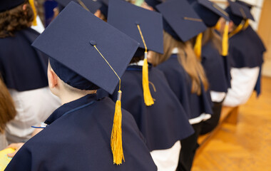 Graduates attending the graduation ceremony