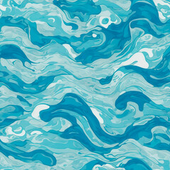Sea waves illustration