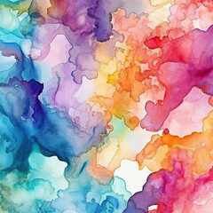Colorful watercolor abstract