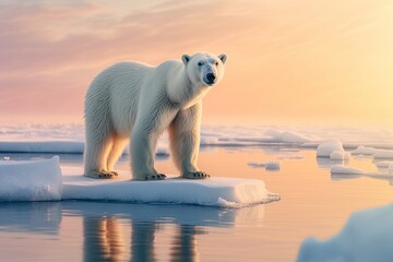 Obraz na płótnie Canvas Arctic Majesty Frozen Grandeur