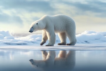 Obraz na płótnie Canvas Arctic Majesty Frozen Grandeur