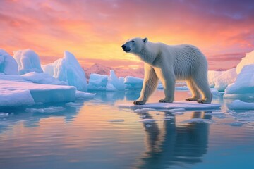 Fototapeta na wymiar Arctic Majesty Frozen Grandeur