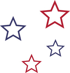 Obraz premium Independence day element star icon 2023062413