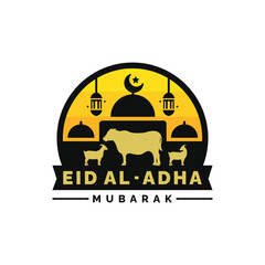 Eid Al Adha illustration. Idul Adha illustration design vector