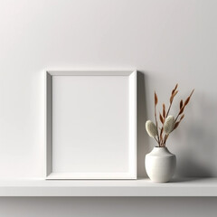 mockup photo frame with place for photo or picture mockup, generative AI