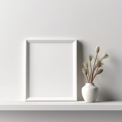 mockup photo frame with place for photo or picture mockup, generative AI