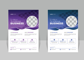 Creative Professional Business Flyer Design Vector