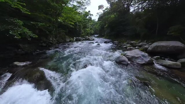 japan izu Kano River FPV 4K footage