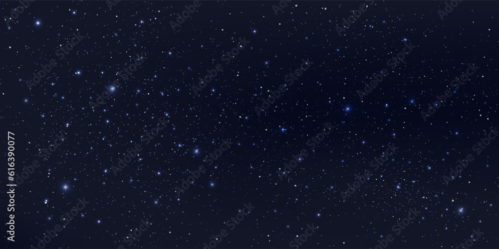 Wall mural a high quality background galaxy illustration with stardust and bright shining stars illuminating th