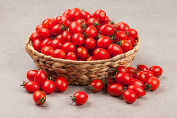 
A bell-shaped tomato that is much smaller than a normal tomato.