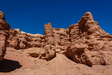 Fototapeta na wymiar summer Charyn canyon Almaty region