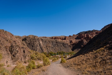 summer Charyn canyon Almaty region