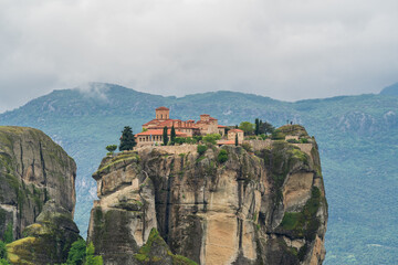 Fototapeta na wymiar Meteora Monastery view in Greece