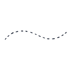 Curvy Lines Dotted Dashed Wave Wavy Doodle Note