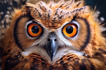 Inquisitive Owl Curious Nocturnal Hunter