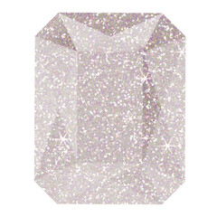 Silver glitter Diamond luxury jewelry icon. Jewelry icon. Design for decorating, background, wallpaper, illustration.