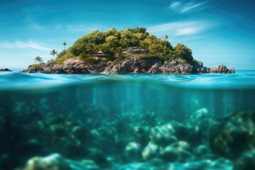 Fototapeta na wymiar Ocean Paradise Aquatic Utopia