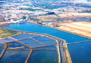 Amazing aerial view of the Algarve coast of Portugal