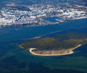 Naklejka premium Amazing aerial view of the Algarve coast of Portugal