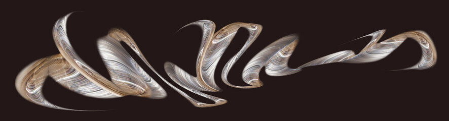Fototapeta premium Digital flowing in smooth waves 