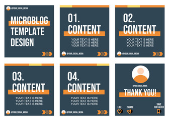 Microblog or carousel post design