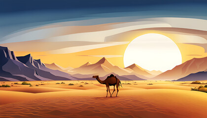 Camel in the desert - Generative AI