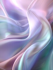 Obraz premium Elegant silk cloth on plain background. Generative AI