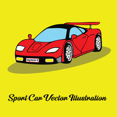Sleek Sports Car Vector Illustration Rev up your designs with this sleek sports car vector illustration.