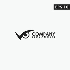 Owl Logo Design. Owl Logo Template. Modern Design. Flat Logo. Vector Illustration