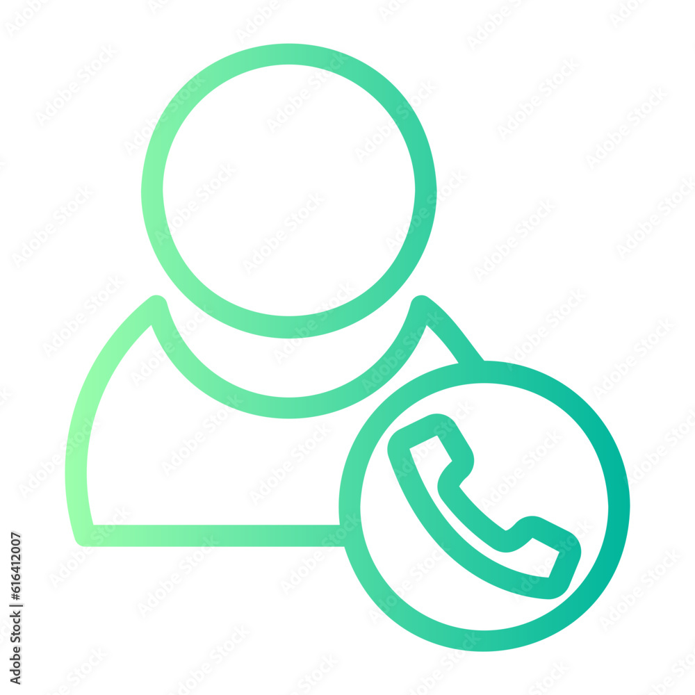 Wall mural phone call icon 