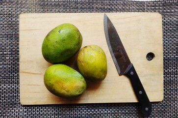 A popular variety of mango called Langra mango in local language in India. It is primarily grown in...