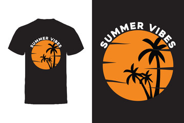 Vector T-shirt design. Summer Typography Vector T-shirt design.